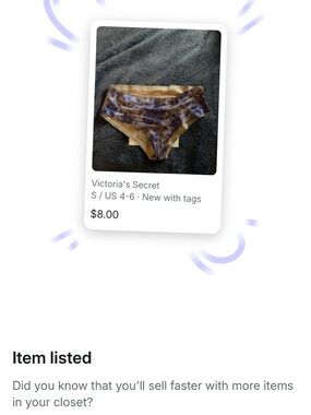 Victoria's Secret Purple Lace Bikini Panty